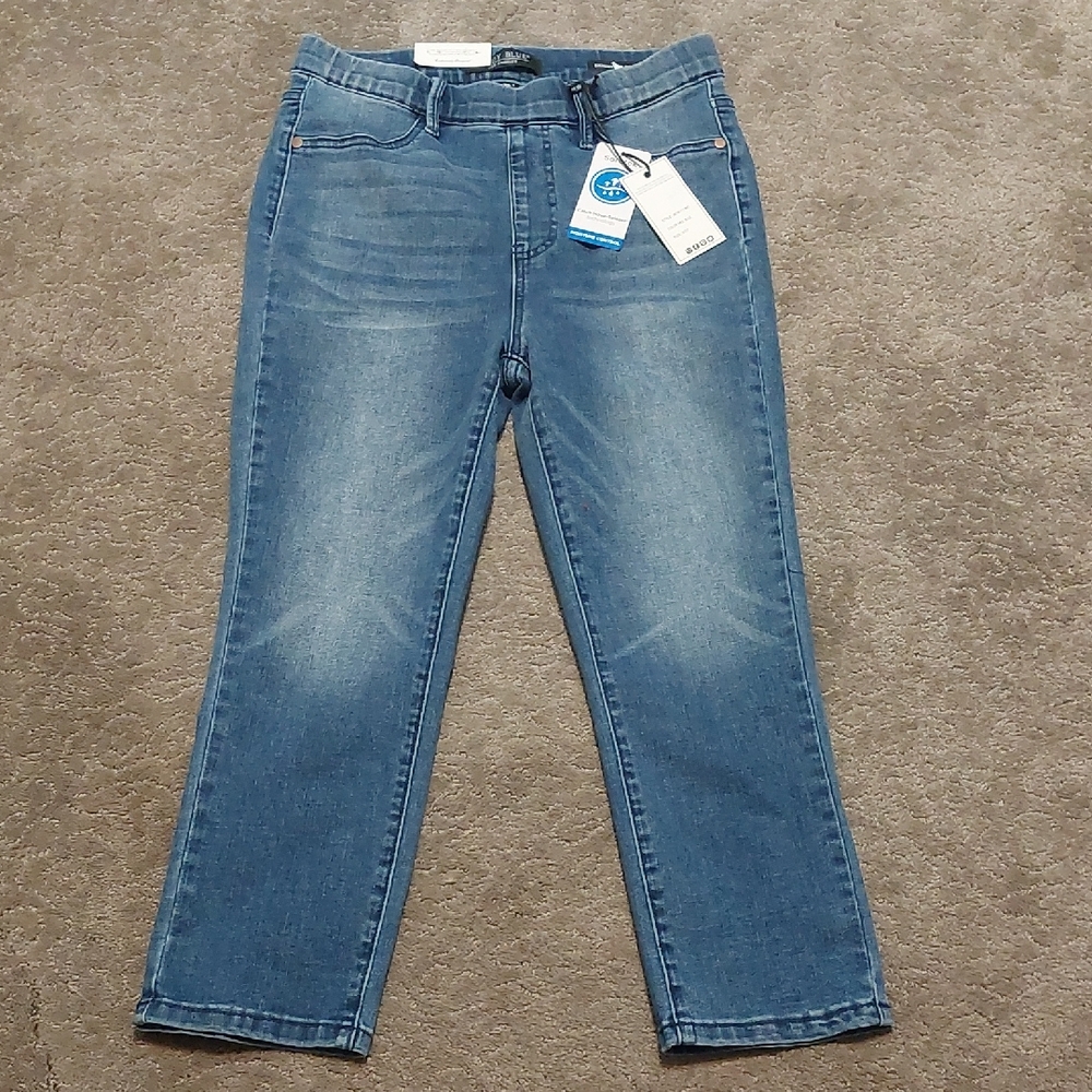 Judy Blue Mid-Wash Skinny Fit Crop Size 5/27 NWT
